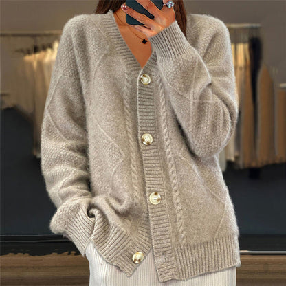 Gemütliche Strickjacke Damen langarm