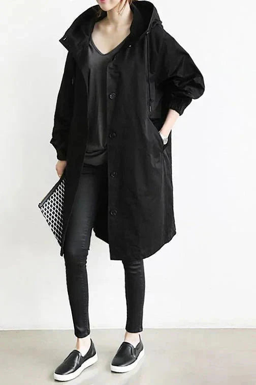 Regenjacke Damen mit großer Kapuze