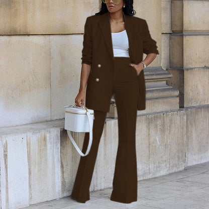 Damen Blazer-Set zweiteilig elegantes Kostüm