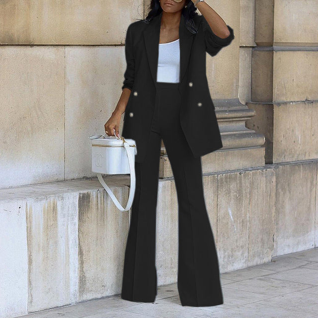 Damen Blazer-Set zweiteilig – elegantes Kostüm
