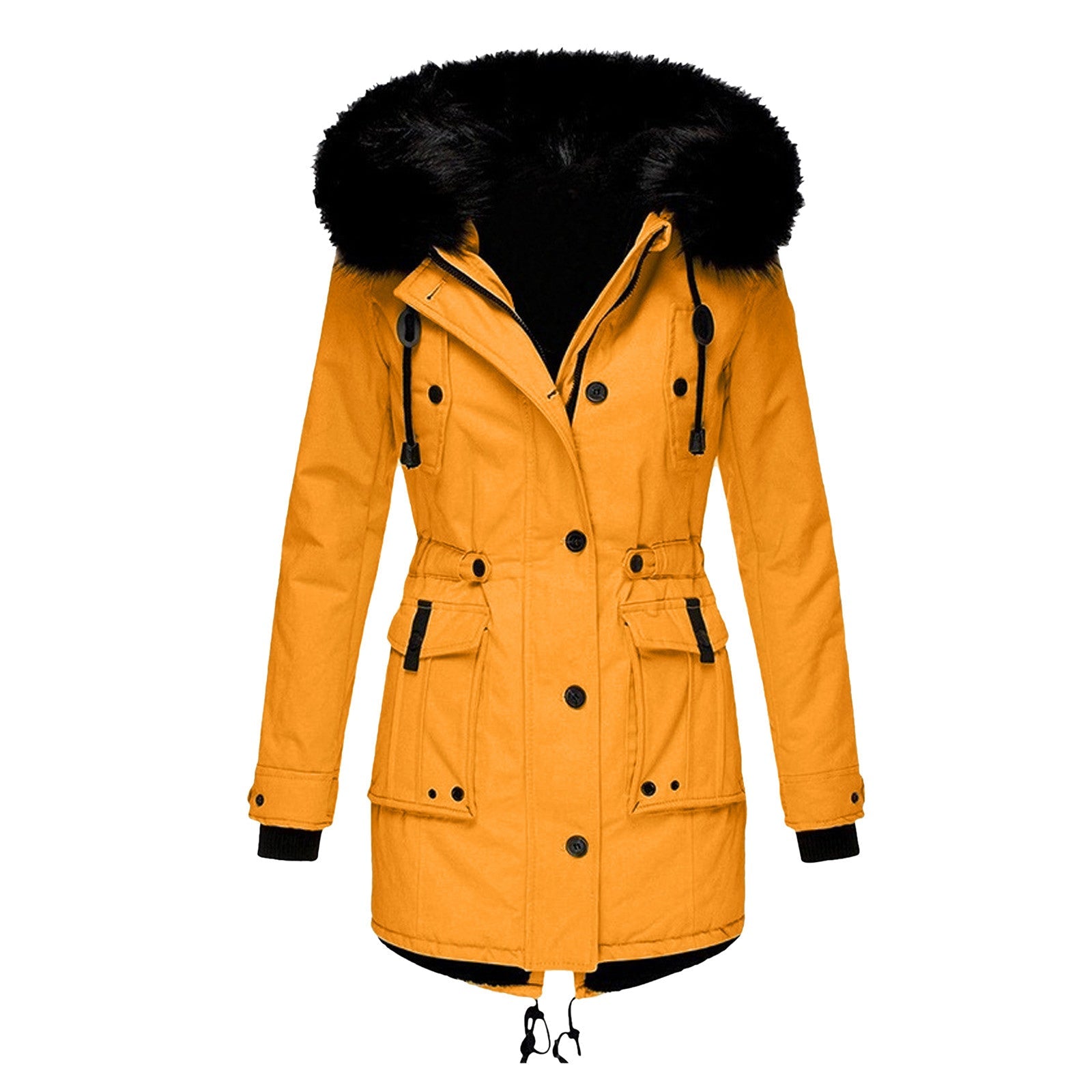 Warmer Mantel Damen aus Baumwolle