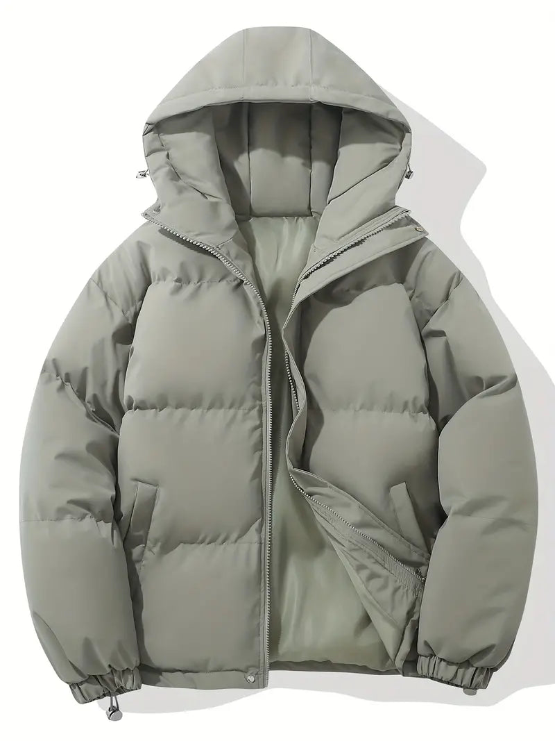 Kapuzenjacke Damen – warme klassische Jacke mit Kapuze für den Winter