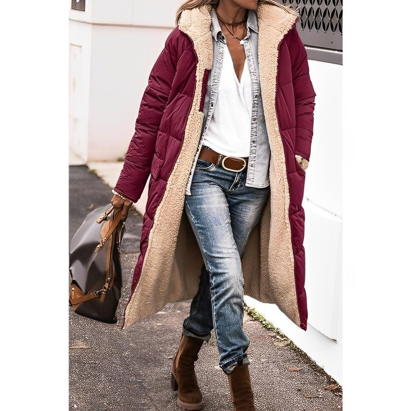 Wintermantel Damen mit Teddyfutter