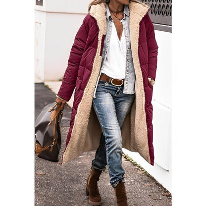 Wintermantel Damen mit Teddyfutter