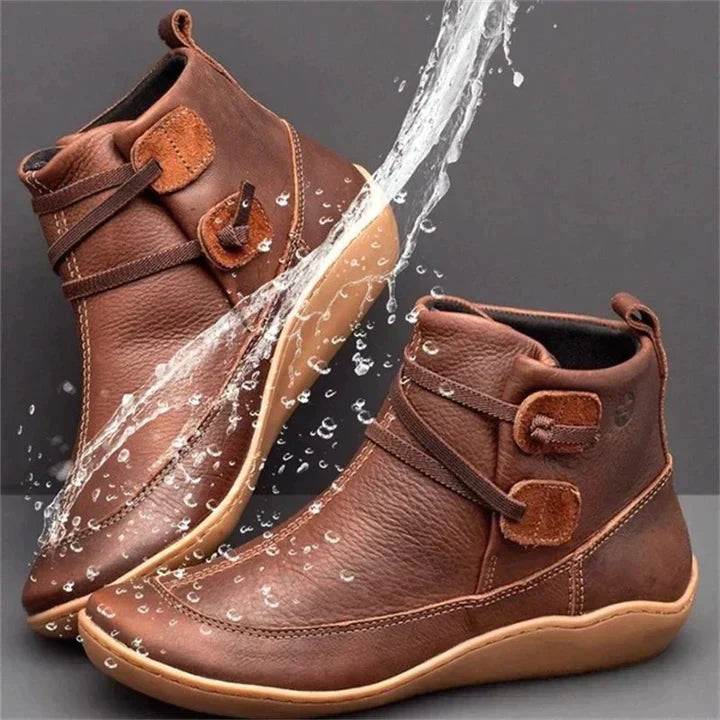 Orthopädische Stiefeletten Damen aus Kunstleder