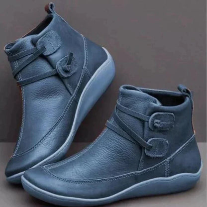 Orthopädische Boots Damen aus Kunstleder