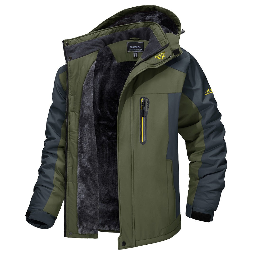 Outdoor-Jacke Herren winddicht aus Polyamid