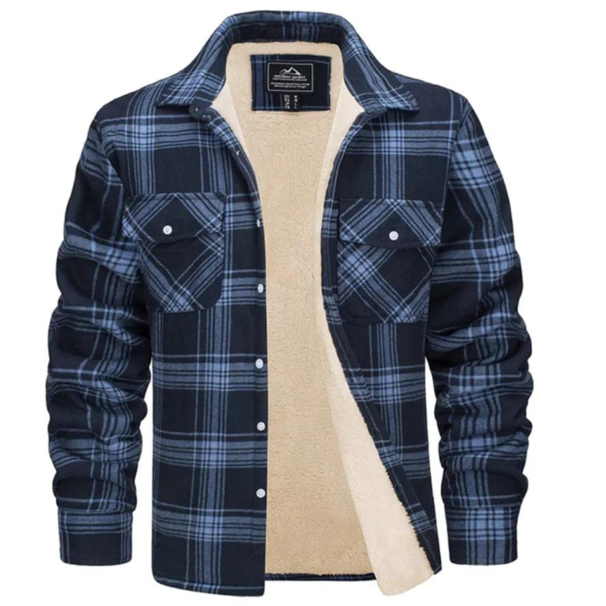 Karierte Kapuzenjacke Damen aus Baumwolle – gefütterte Jacke im Holzfäller-Look