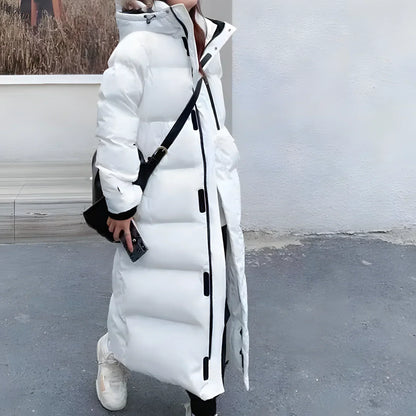 Lange wasserdichte Regenjacke Damen