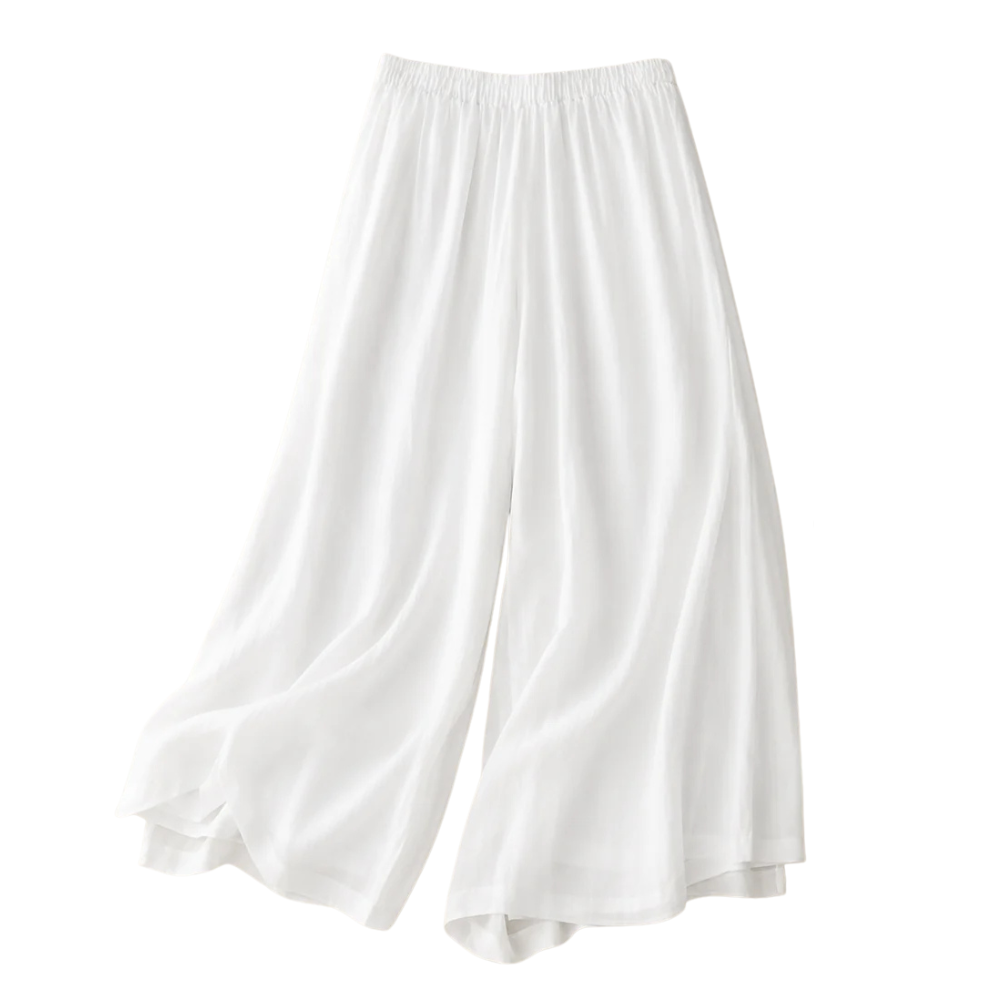 Elegante Hose mit lockerem Bund – fließende Sommerhose mit geradem Bein