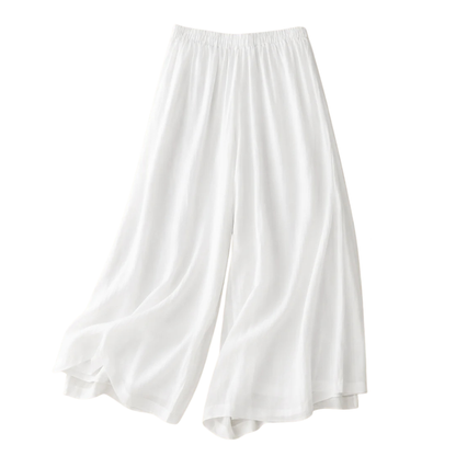 Elegante Hose mit lockerem Bund – fließende Sommerhose mit geradem Bein