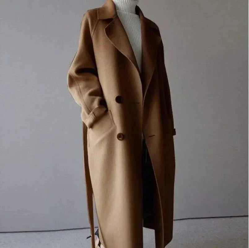 Eleganter Wintermantel Damen aus Wolle