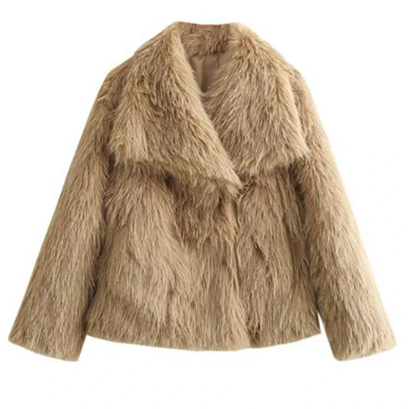 Damen Kunstfelljacke kurz – kuschelige Winterjacke