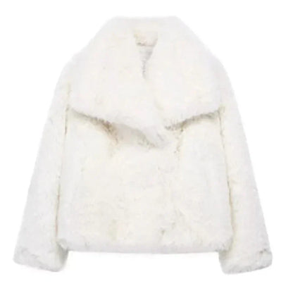 Damen Kunstfelljacke kurz – kuschelige Winterjacke
