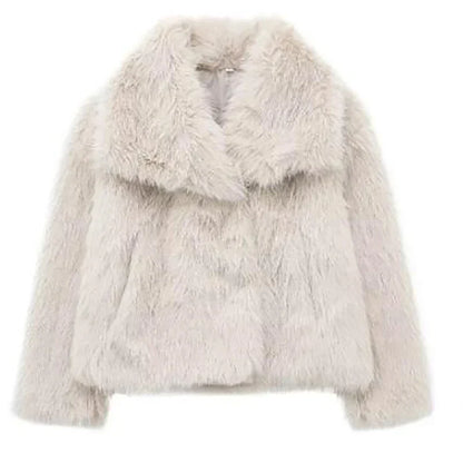 Damen Kunstfelljacke kurz – kuschelige Winterjacke