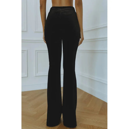 Damen Business Set Blazer und Hose – Zweiteiler mit Schlaghose