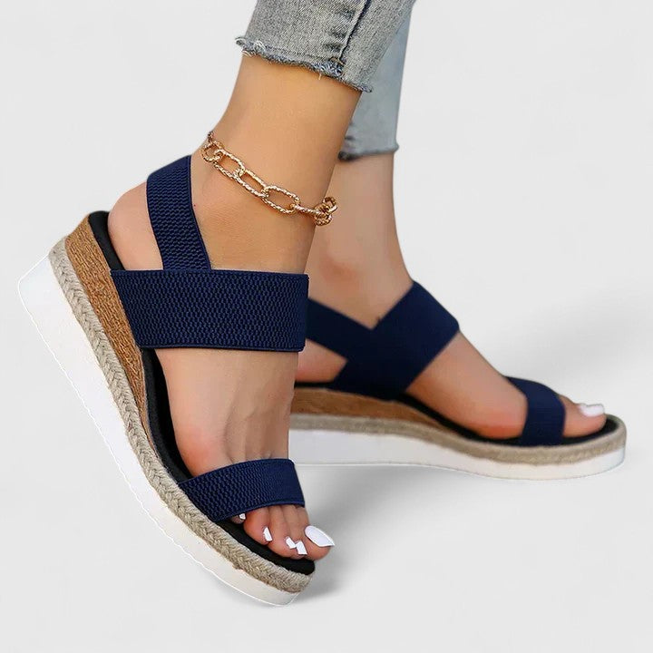 Orthopädische Sandalen Damen – Komfort-Sandalen mit Fußbett, Detailansicht