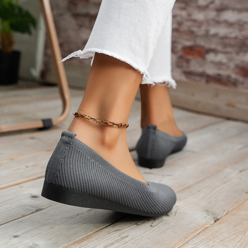 Orthopädische Slip-On-Sneaker Damen aus Textil – Komfortschuhe, Detailansicht