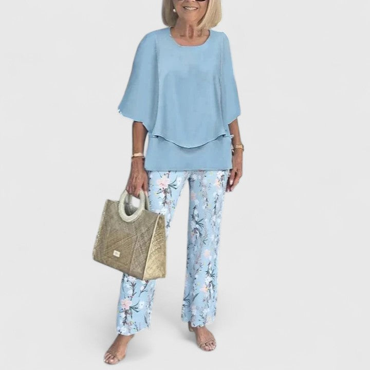 Zweiteiliges Set Damen aus Polyester – Co-ord-Set, Detailansicht