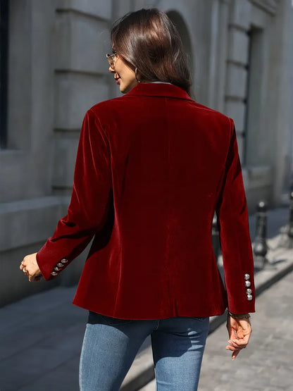 Blazer tailliert mit einem Knopf – klassischer Blazer mit Reverskragen