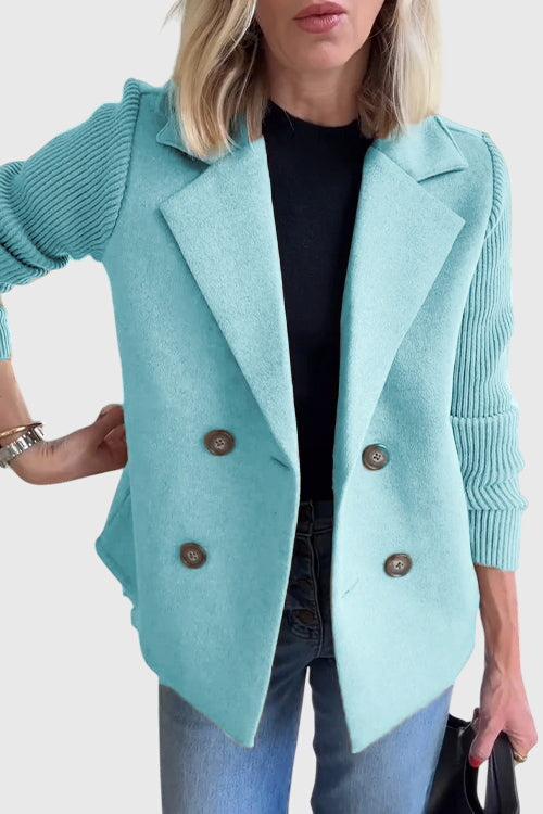 Eleganter taillierter Zweireiher-Blazer Damen