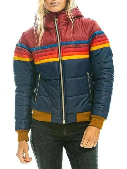 Winterjacke Damen aus Polyamid skandinavisch