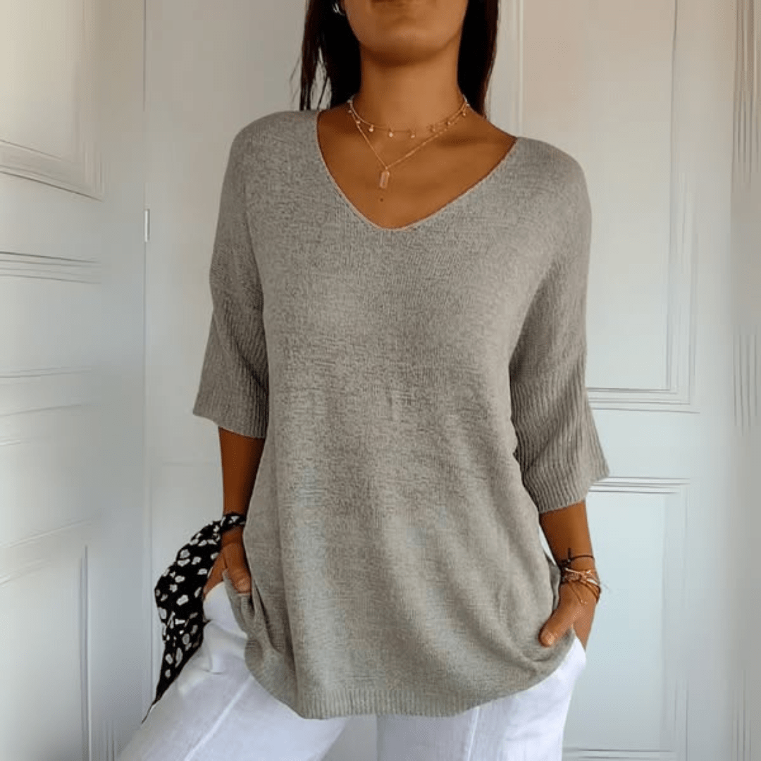 Feinstrick Pullover Damen schlicht