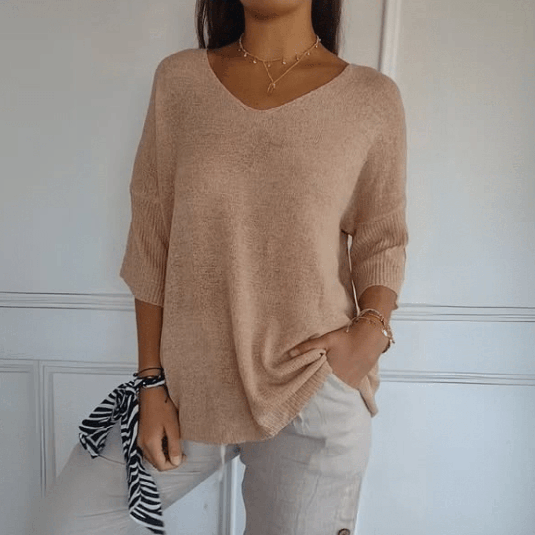 Lockerer Strickpullover Damen
