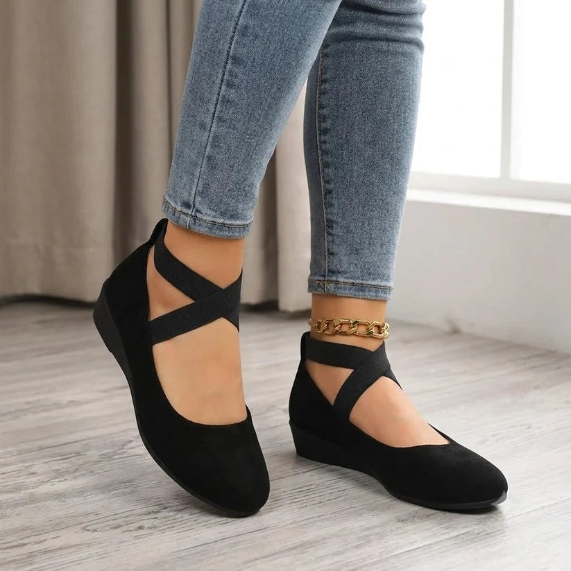 Orthopädische Schuhe Damen aus Textil – bequeme Slip-on-Komfortschuhe