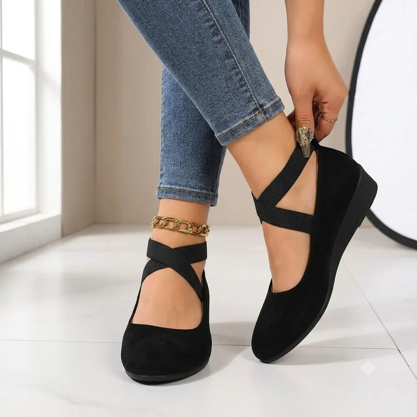 Orthopädische Schuhe Damen aus Textil – bequeme Slip-on-Komfortschuhe