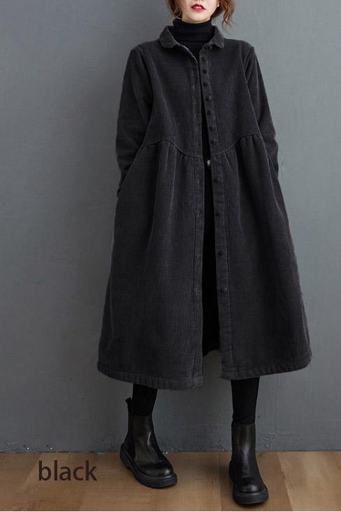 Warmer Mantel Damen aus Cord