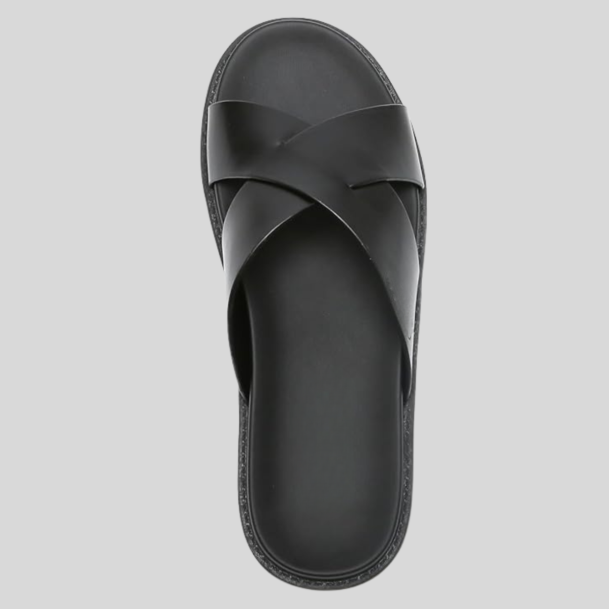 Elegante Sandalen Herren mit gekreuzten Riemen und komfortabler profilierter Sohle