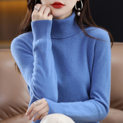 Rollkragenpullover aus Kaschmir – weicher Feinstrick-Pullover mit Wärme