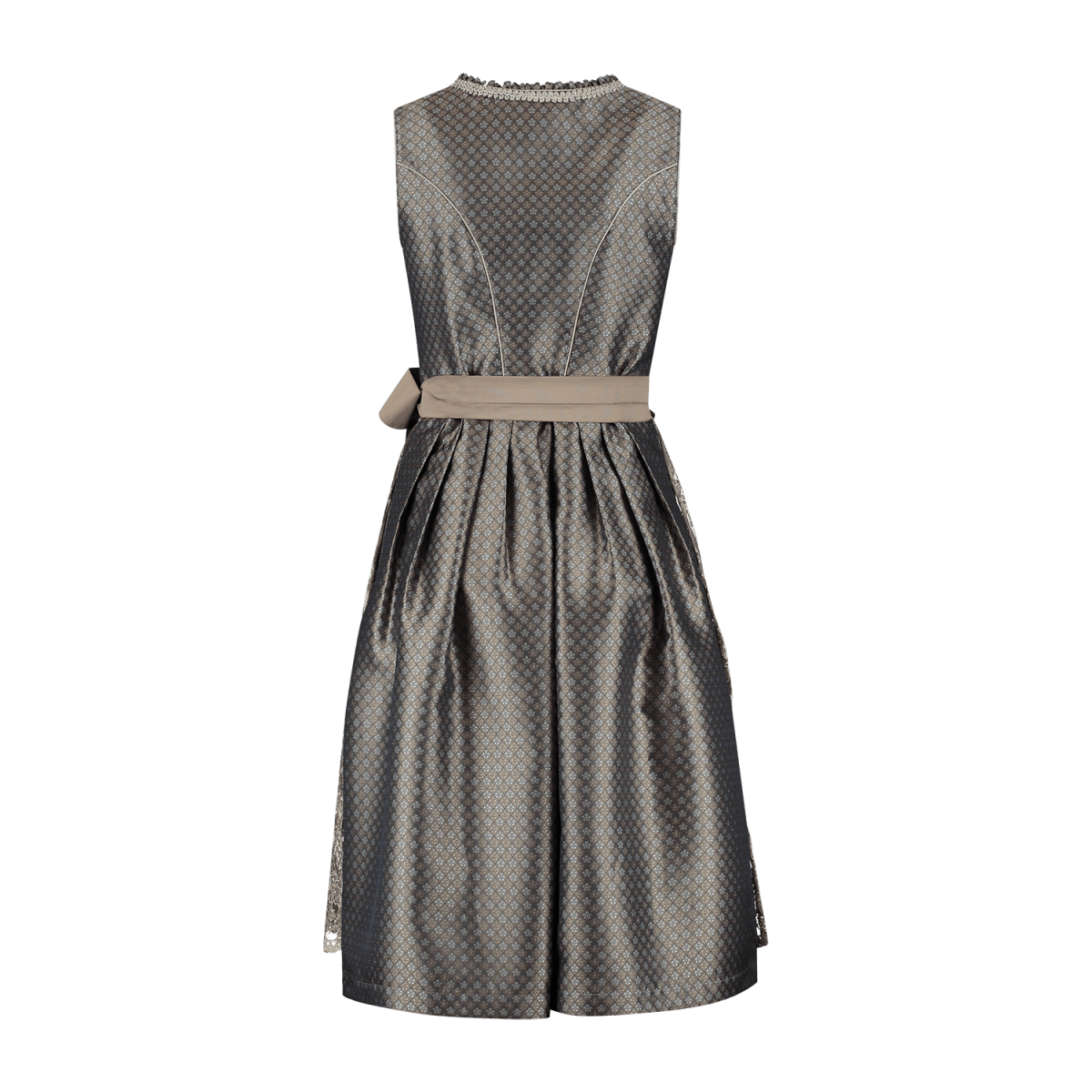 Braunes Dirndl-Set Damen mit Blumenmuster für Oktoberfest