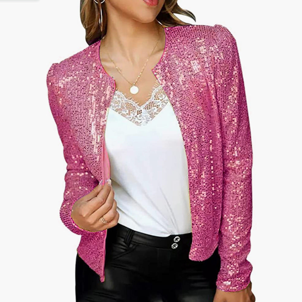 Damen Blazer elegant – stilvoller Blazer in Metallic