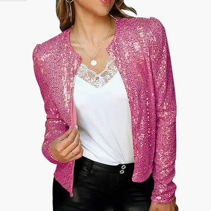 Damen Blazer elegant – stilvoller Blazer in Metallic