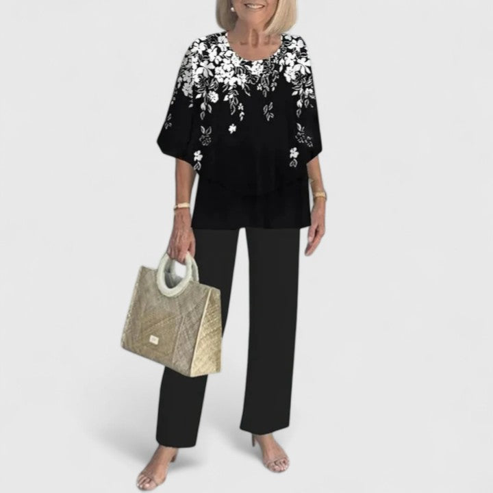 Zweiteiliges Set Damen aus Polyester – Co-ord-Set, Detailansicht