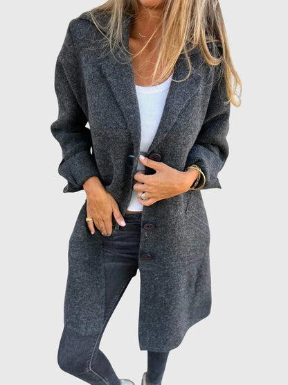 Blazer Damen mit Knöpfen aus Viskose – klassischer eleganter Blazer