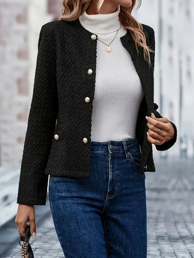 Blazer aus Leinen – einreihiges Sakko mit schmaler Silhouette