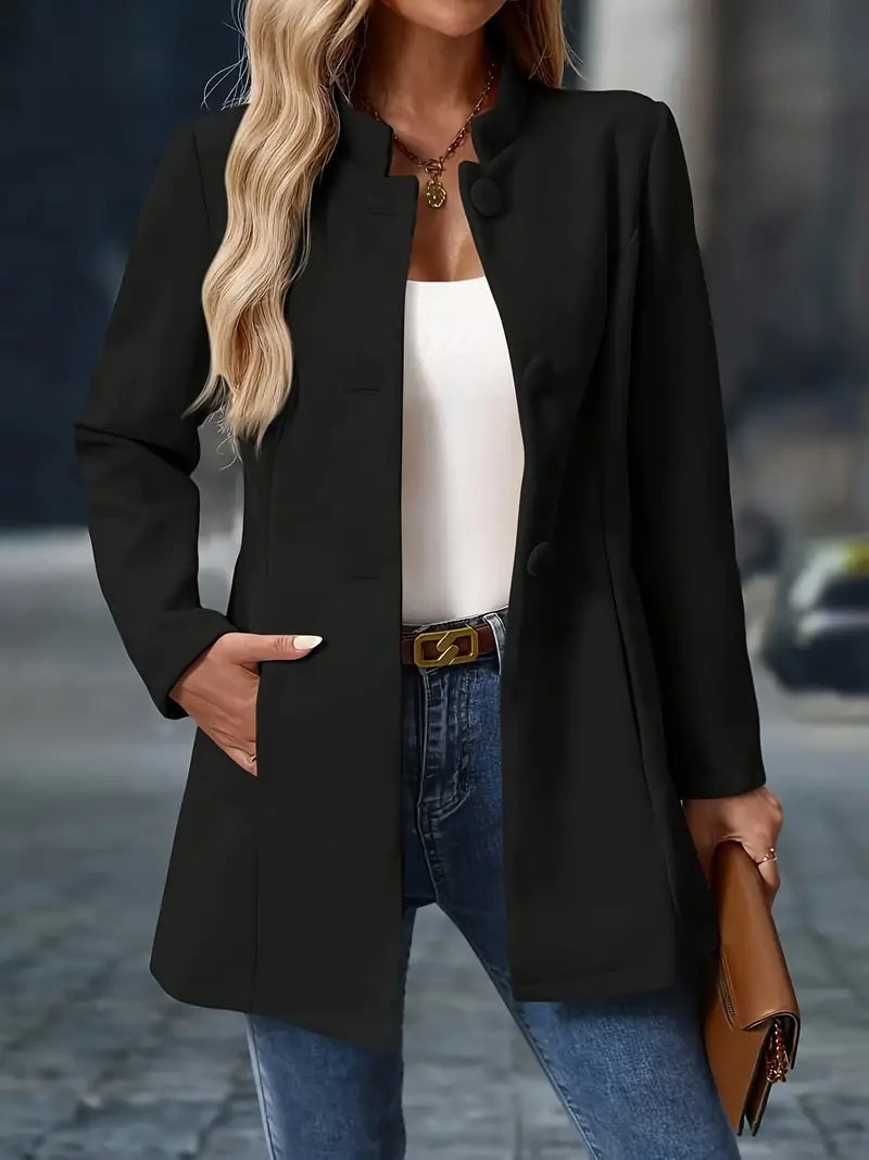 Eleganter Wollmantel Damen für den Winter