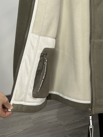 Fleecejacke aus weichem Fleece – Outdoor-Jacke mit hohem Kragen