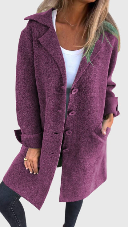 Blazer Damen mit Knöpfen aus Viskose – klassischer eleganter Blazer