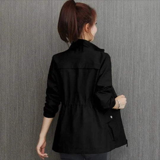 Wasserabweisender Trenchcoat Damen mit Stehkragen