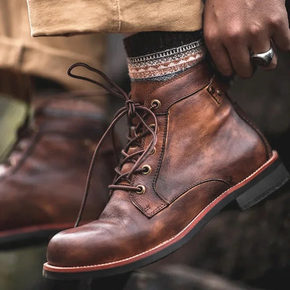 Winterstiefel Herren aus Kunstleder – warme klassische Stiefel im modernen Stil