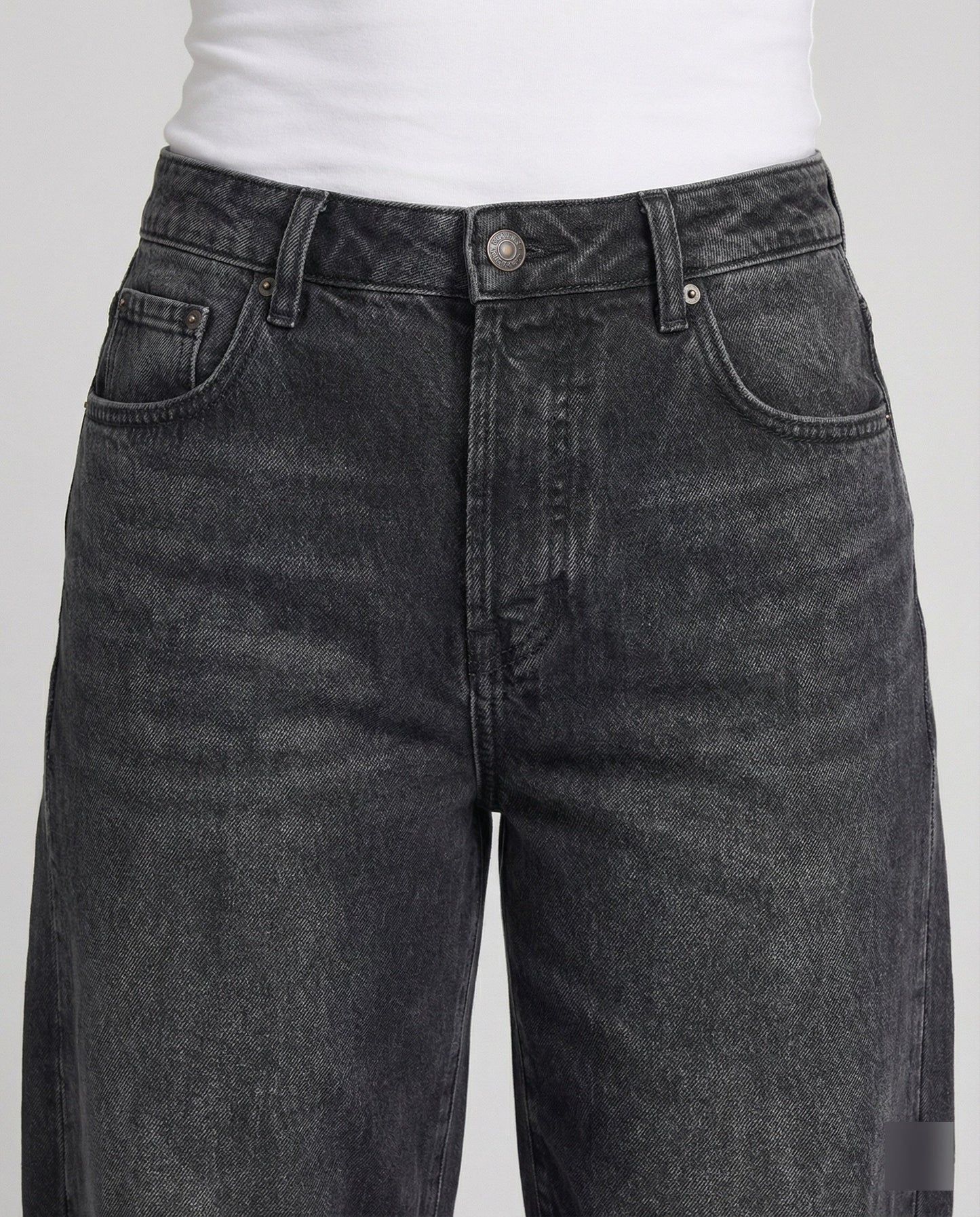 Barrel-Jeans aus Baumwoll-Denim – lockere Jeans mit ausgestelltem Bein