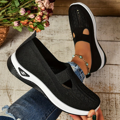 Bequeme Slip-on Schuhe aus Textil – leichte Halbschuhe mit weichem Fußbett