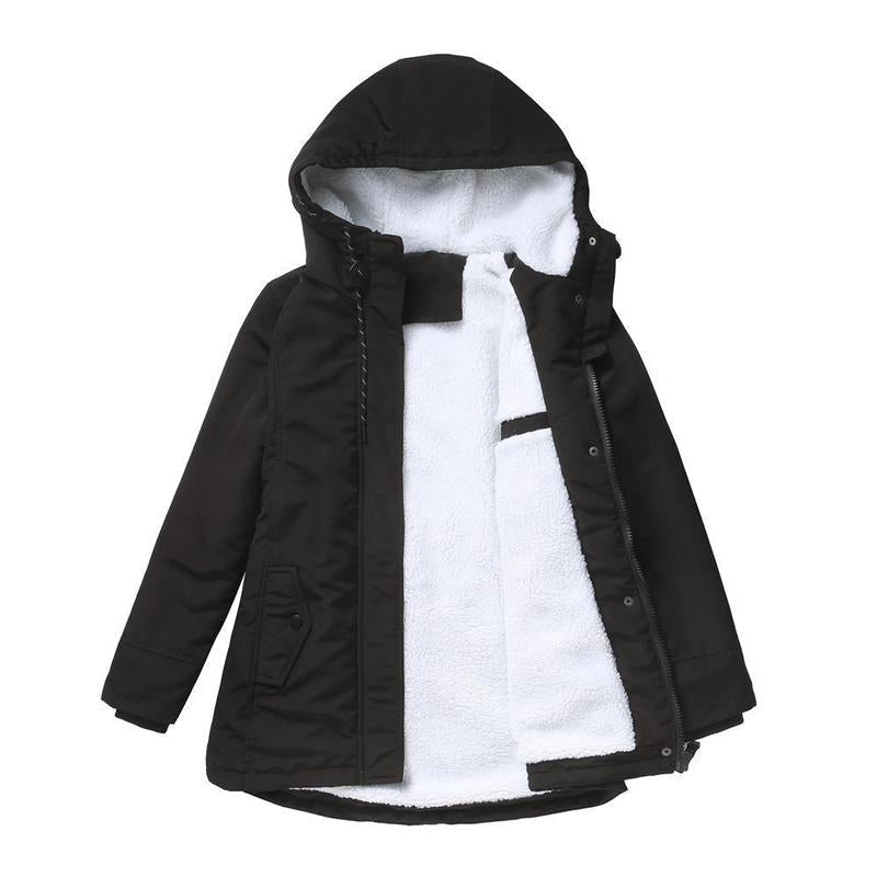 Warmer gesteppter Wintermantel Damen