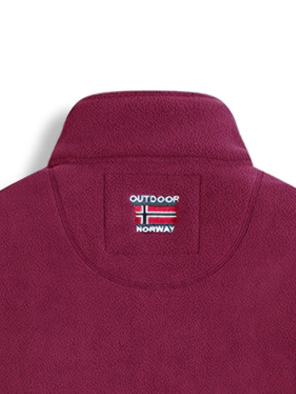 Fleecejacke aus weichem Fleece – Outdoor-Jacke mit hohem Kragen