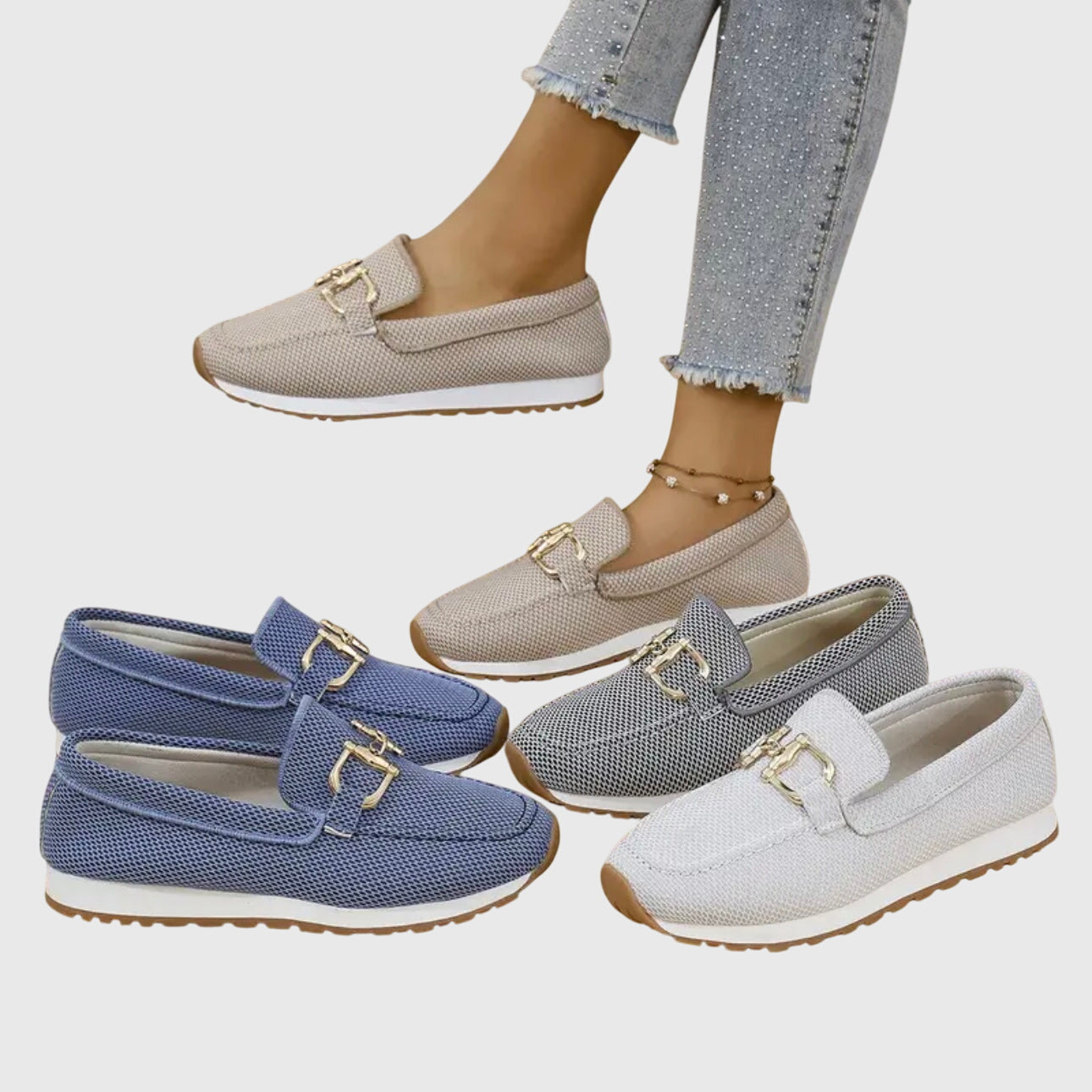 Orthopädische Loafer Damen aus Textil