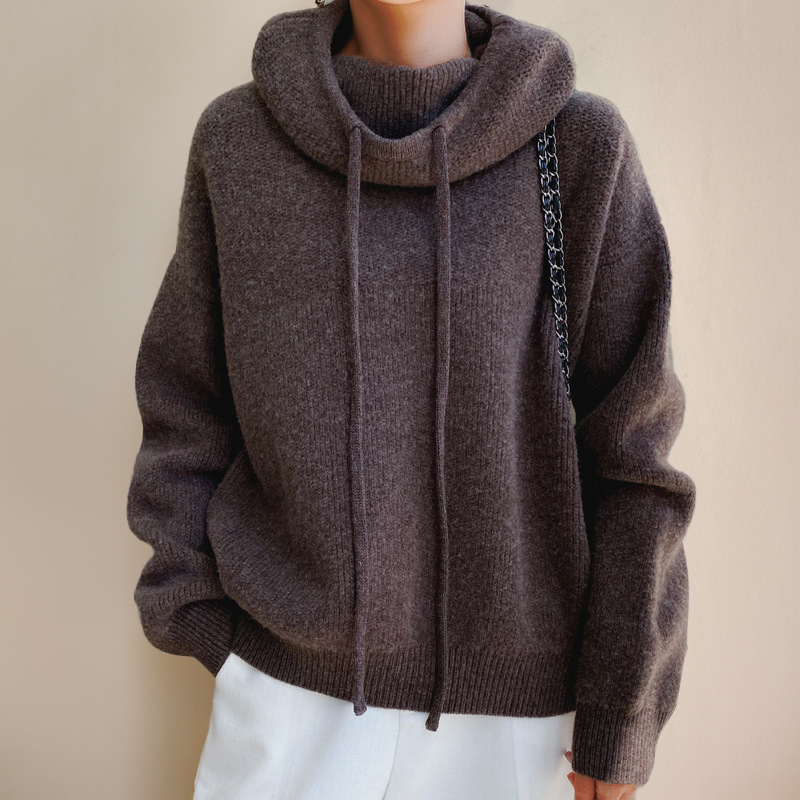 Oversized Hoodie Damen aus Baumwolle – Kapuzenpullover, Detailansicht